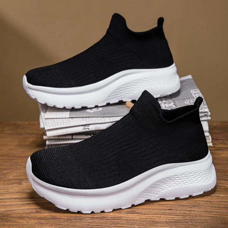 Wide Toe Knit Sneakers Men Wom - огляд і ціна Knit Stabilizer Stretch