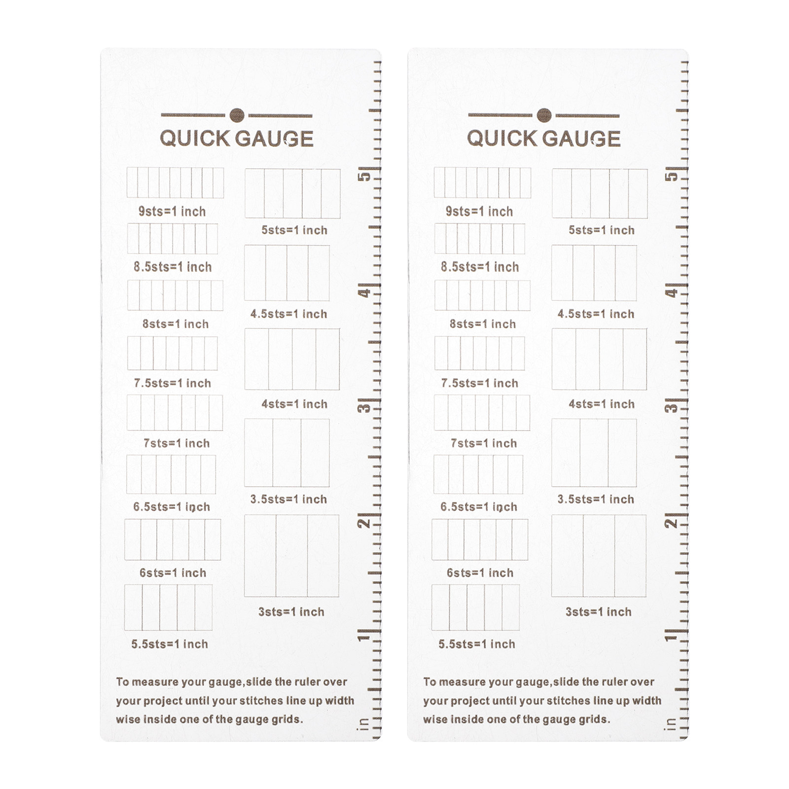 2Pcs Knitting Gauge Ruler Acry - огляд і ціна Sewing Knit