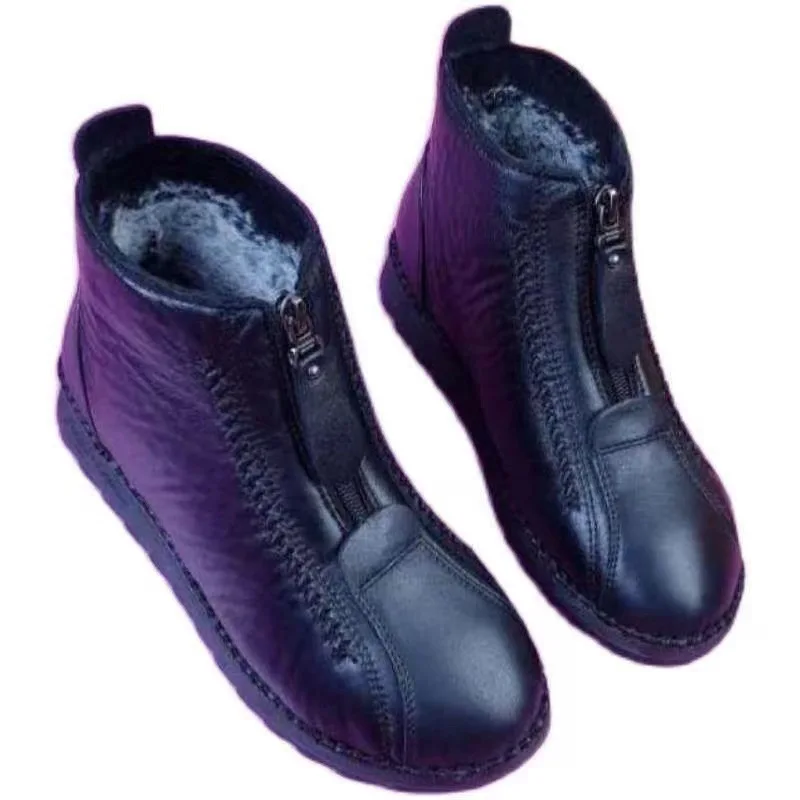 Winter Women Ankle Boots Fashi - огляд і ціна Sewing Front Zipper
