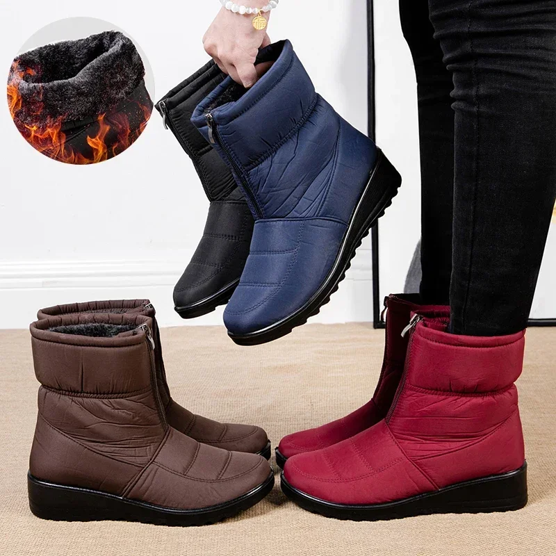 Non Slip Waterproof Snow Boots - огляд і ціна Sewing Front Zipper