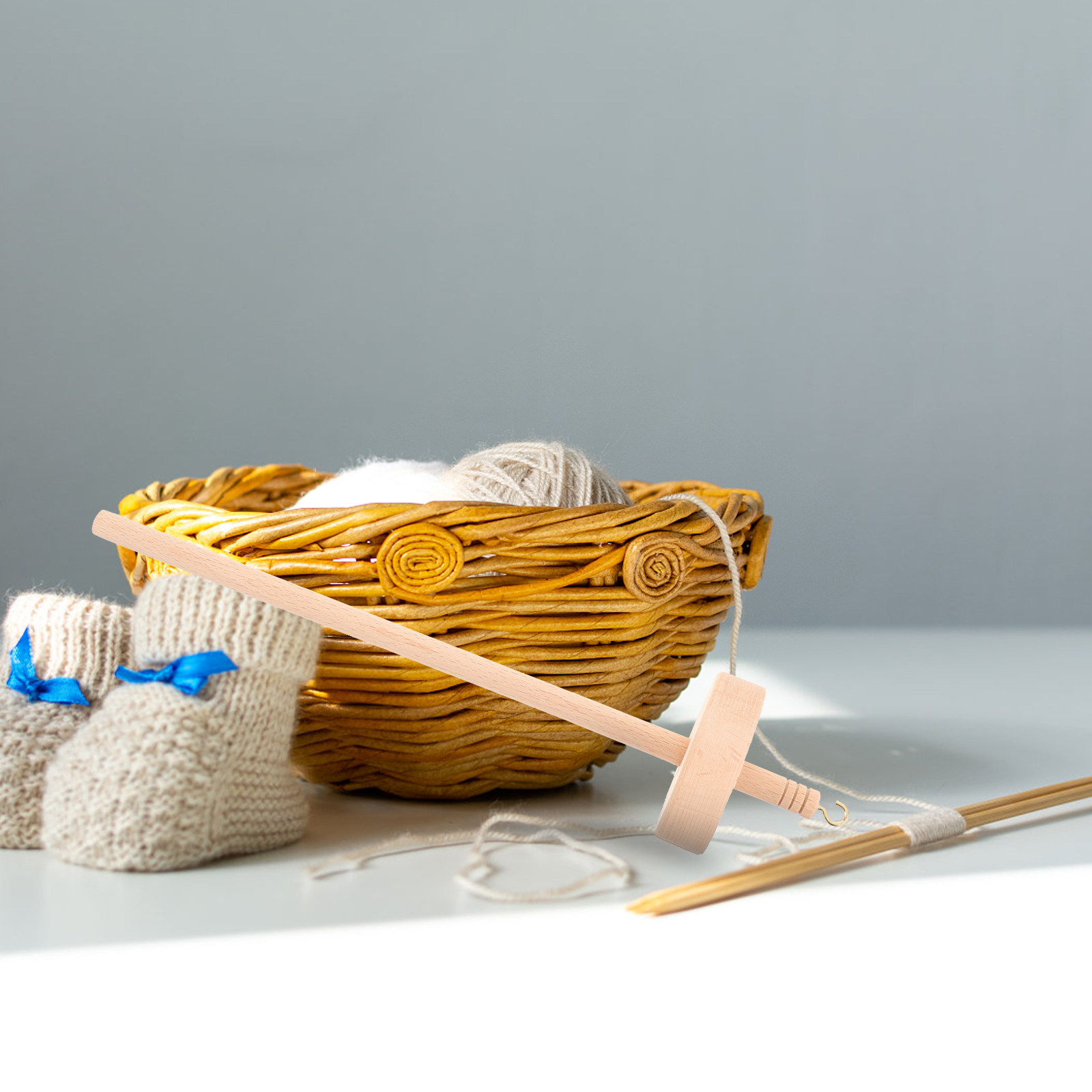 Wood Drop Spindle Wooden Yarn  - огляд і ціна Sewing Knit