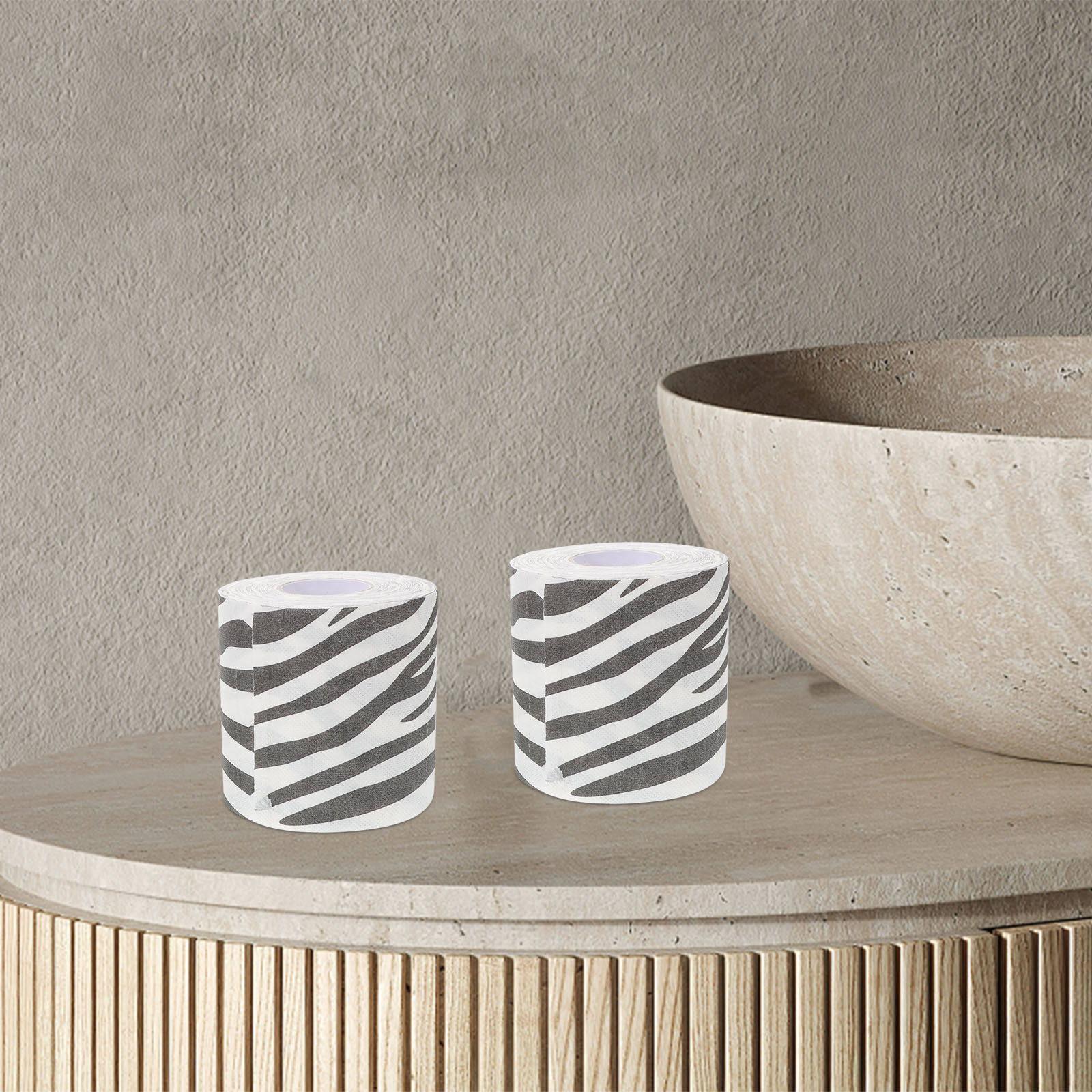 2Pcs Printed Toilet Paper Zebr - огляд і ціна Pattern Tissue Paper