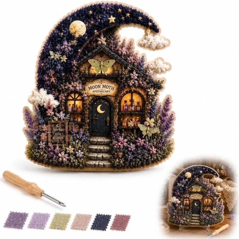 Whimsical Village 3D Fabric Po - огляд і ціна Textiles Sewing Techniques