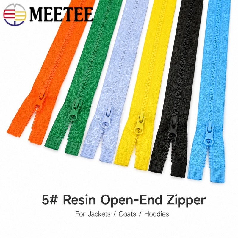 5Pcs 40-120cm 5# Resin Plastic - огляд і ціна Sewing Front Zipper
