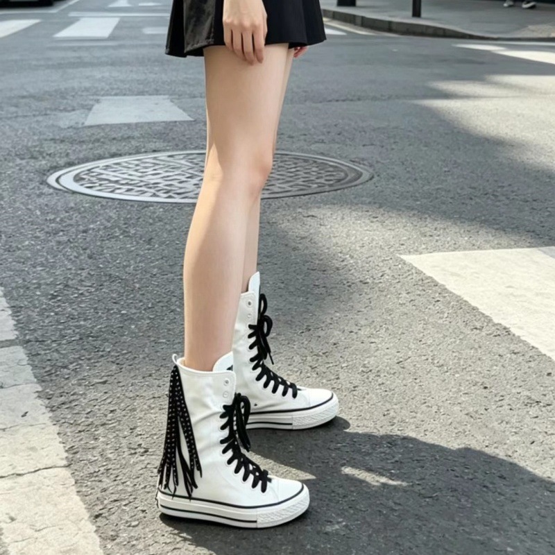Canvas Shoes Woman New Medium  - огляд і ціна Sewing Front Zipper