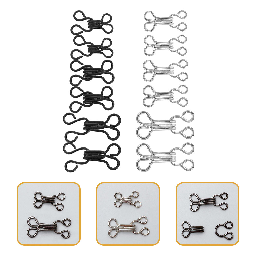 120Pcs Clothes Hooks Sewing Ey - огляд і ціна Hook Eye Fastener