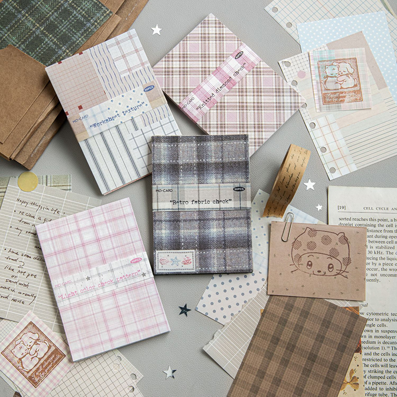 50pcs Creative Plaid Decor Scr - огляд і ціна Pattern Tissue Paper