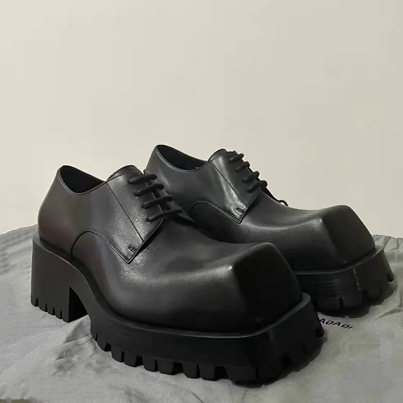 Men's Loafers Leather Motorcyc - огляд і ціна Sewing Latex