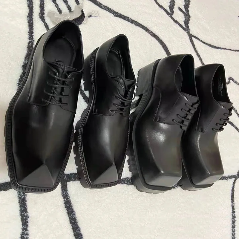 Men's Loafers Leather Motorcyc - огляд і ціна Sewing Latex