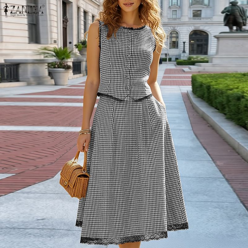 Elegant Women 2 Pieces Sets ZA - огляд і ціна Sewing Vest