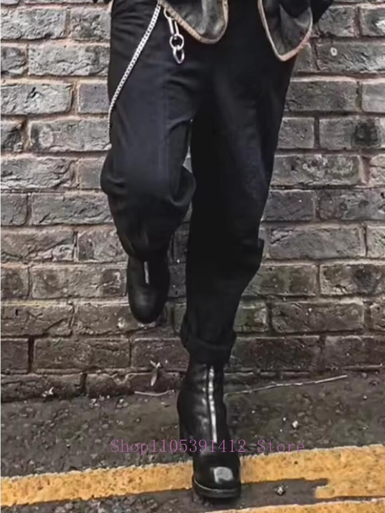 Luxury Men Shoes Genuine Leath - огляд і ціна Sewing Front Zipper