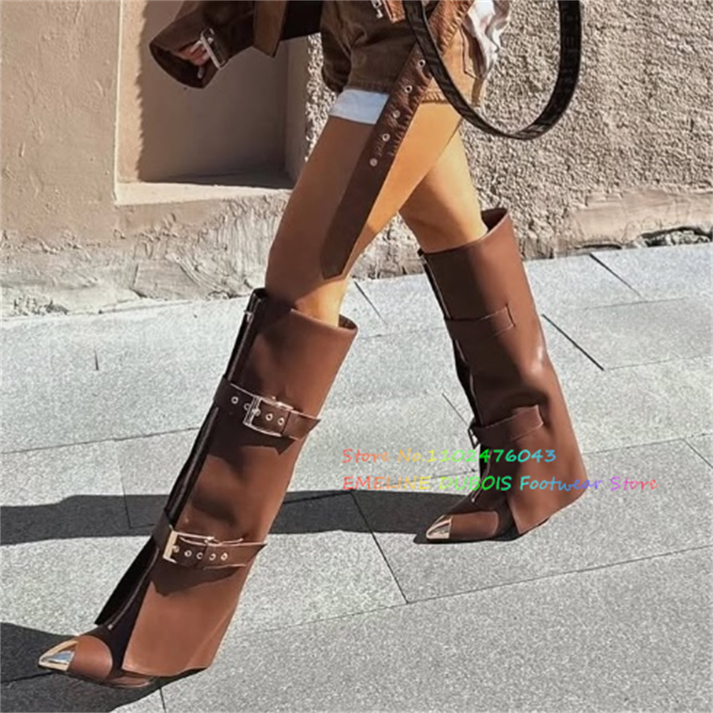 Brown Leather Front Zipper Kne - огляд і ціна Sewing Front Zipper