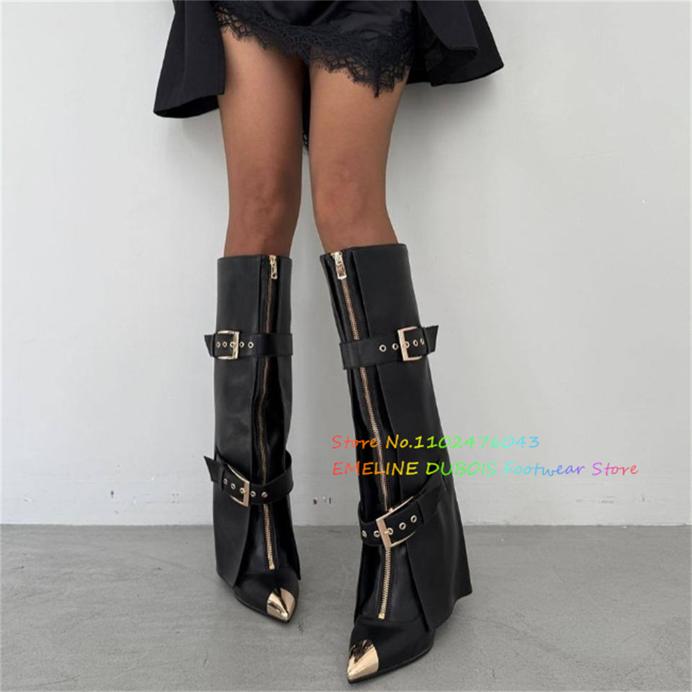 Brown Leather Front Zipper Kne - огляд і ціна Sewing Front Zipper