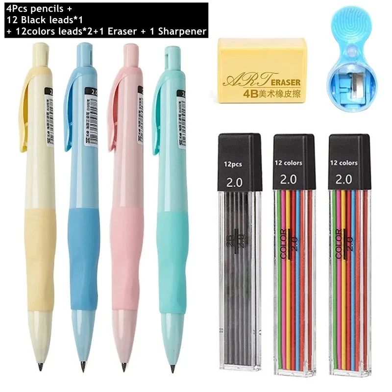Mechanical Pencil Set 2.0mm HB - огляд і ціна Staedtler Pencil Lumocolor