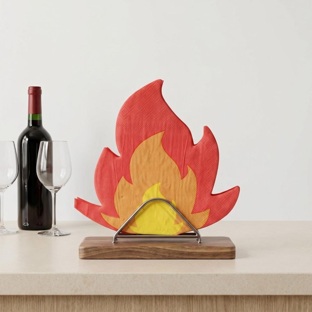 20PCS Unique Shape Flame Napki - огляд і ціна Pattern Tissue Paper