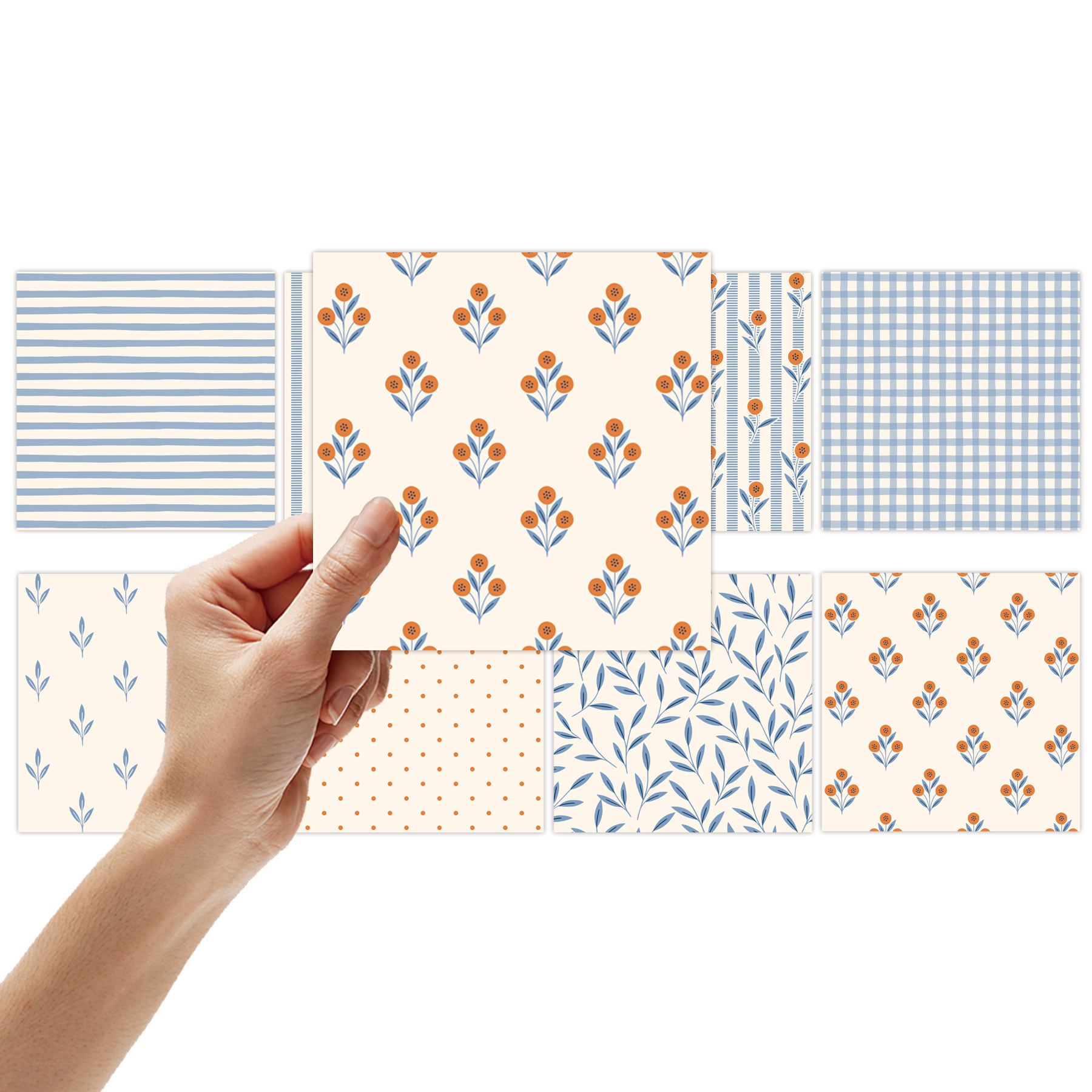 8 Sheets Fresh Plaid Scrapbook - огляд і ціна Pattern Tissue Paper