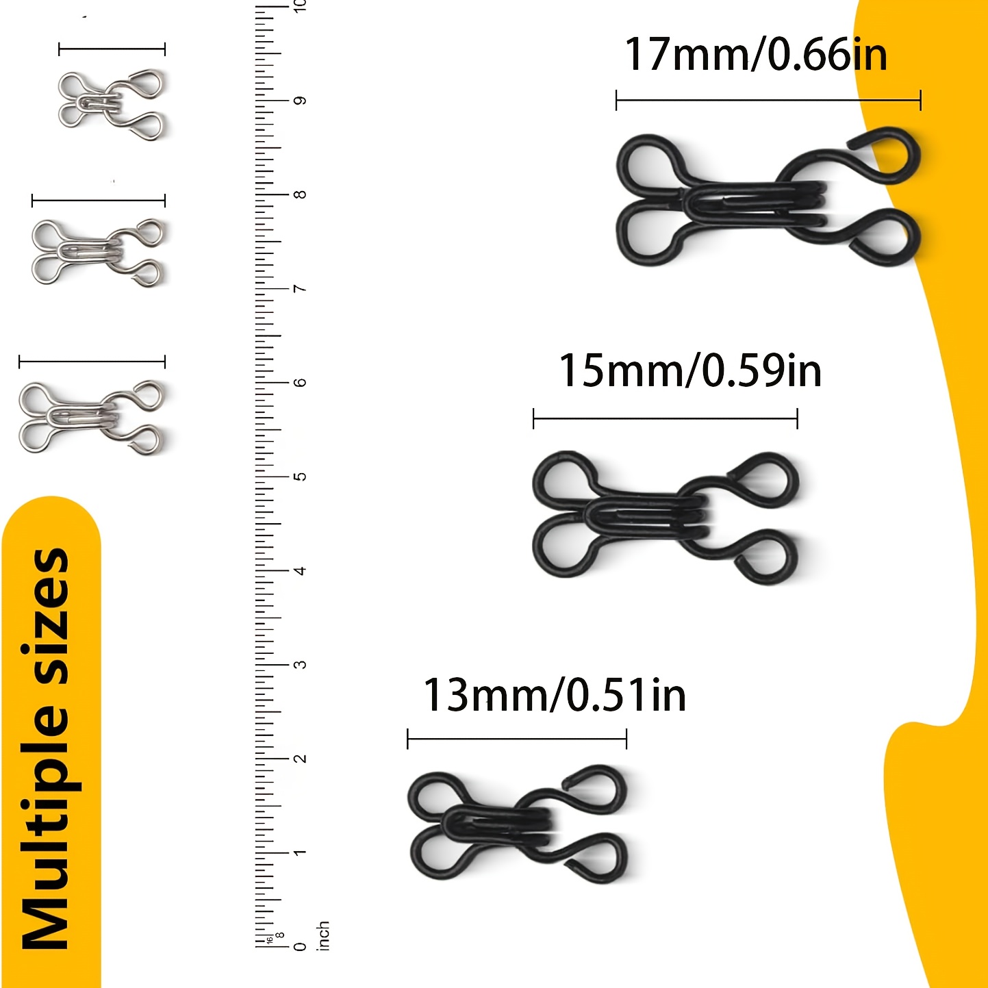 Invisible Collar Hooks and Eye - огляд і ціна Hook Eye Fastener
