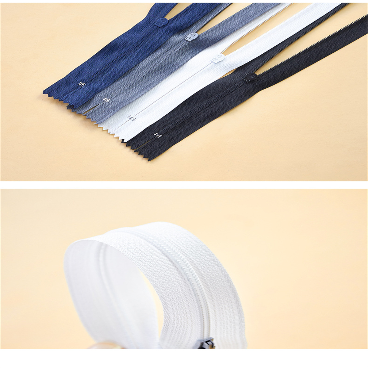 10pcs #3 Nylon Closed-End Zipp - огляд і ціна Sewing Front Zipper