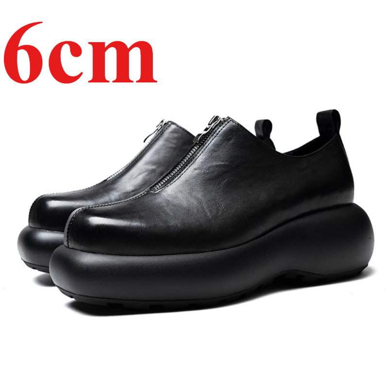 Derby Shoes for Men's Height I - огляд і ціна Sewing Front Zipper