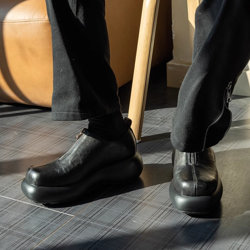 Derby Shoes for Men's Height I - огляд і ціна Sewing Front Zipper